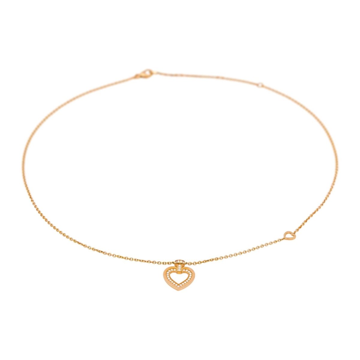 Collier Chaîne FRED "Pretty Woman" en or rose et diamants - Castafiore