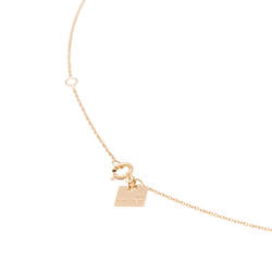 Collier Chaîne GINETTE NY "Mini Ever" en or rose et diamant - Castafiore