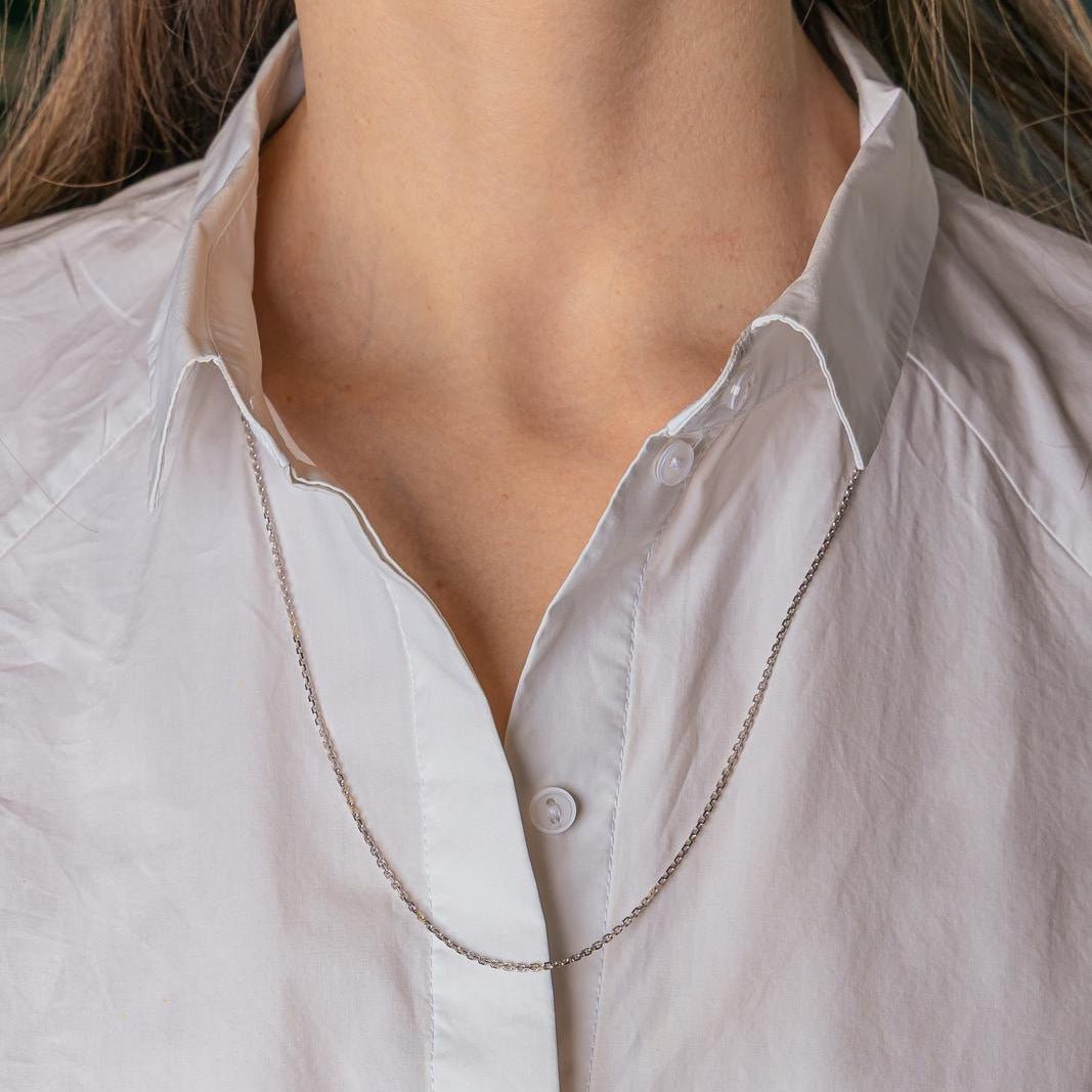 Collier Chaîne GUÉRIN en or blanc - Castafiore