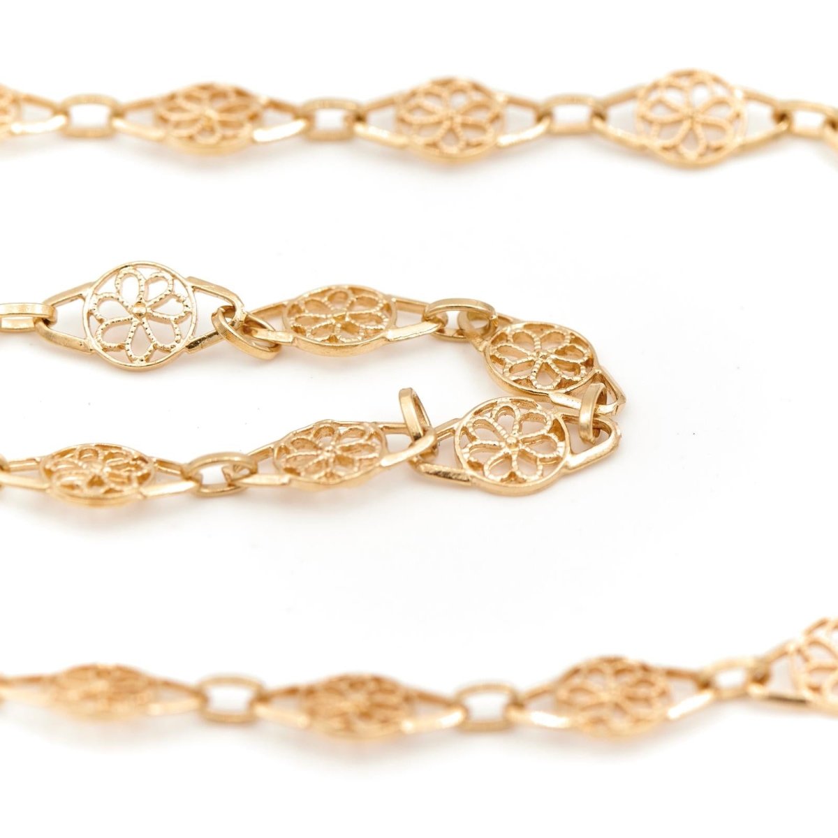 Collier Chaîne maille filigrane en or jaune - Castafiore