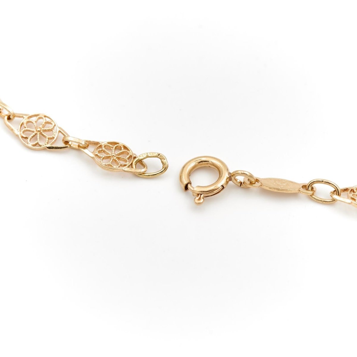 Collier Chaîne maille filigrane en or jaune - Castafiore