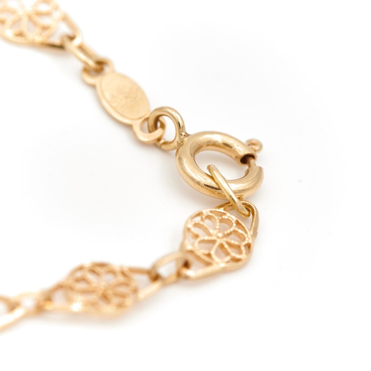 Collier Chaîne maille filigrane en or jaune - Castafiore