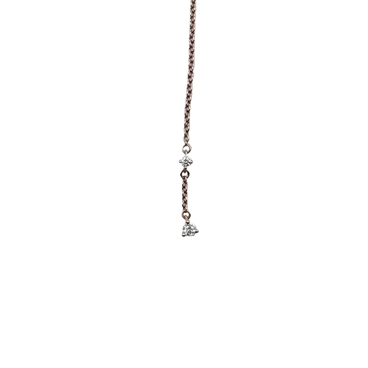 Collier Chaine MELLERIO "Le Petit Cactus Vanille" en or rose et diamants - Castafiore