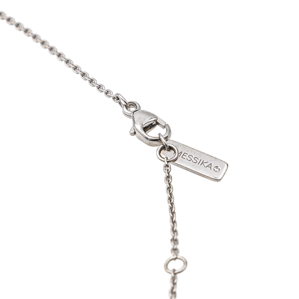 Collier Châine MESSIKA "Baby Move" en or blanc et diamants - Castafiore