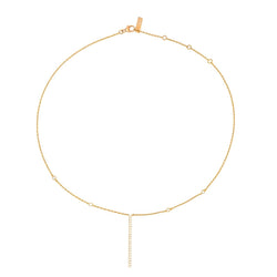 Collier Chaîne MESSIKA "Gatsby" en or rose et diamants - Castafiore