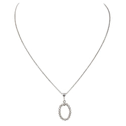 Collier Chaîne Pendentif en or blanc et diamants - Castafiore