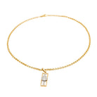 Collier Chaîne + pendentif Or jaune Diamant - Castafiore