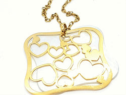 Collier Chaîne + pendentif Or jaune Nacre - Castafiore