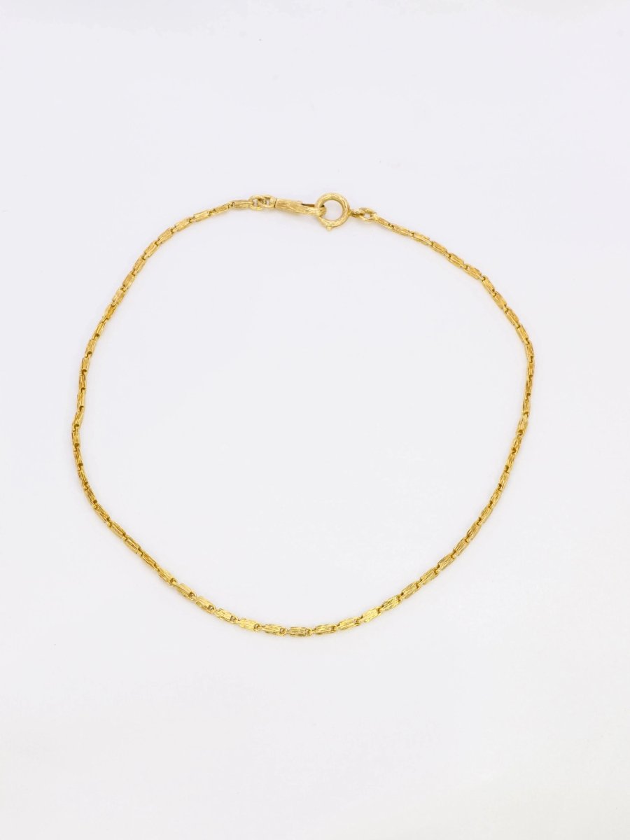 Collier chaine vintage or brossé - Castafiore