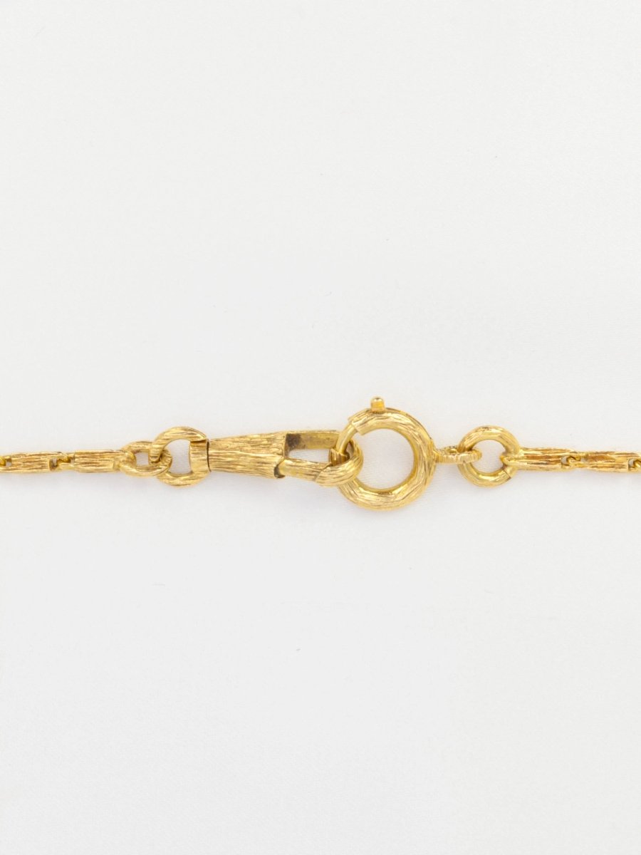 Collier chaine vintage or brossé - Castafiore