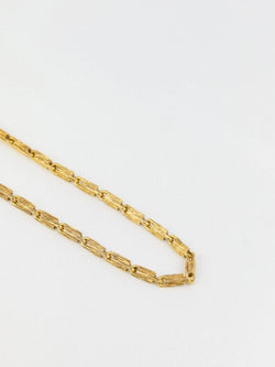 Collier chaine vintage or brossé - Castafiore