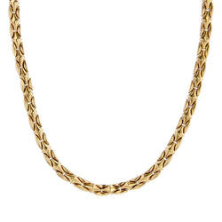 Collier CHIMENTO Maille biface en or jaune, or blanc et diamant