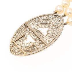 Collier Choker Or blanc Diamant - Castafiore