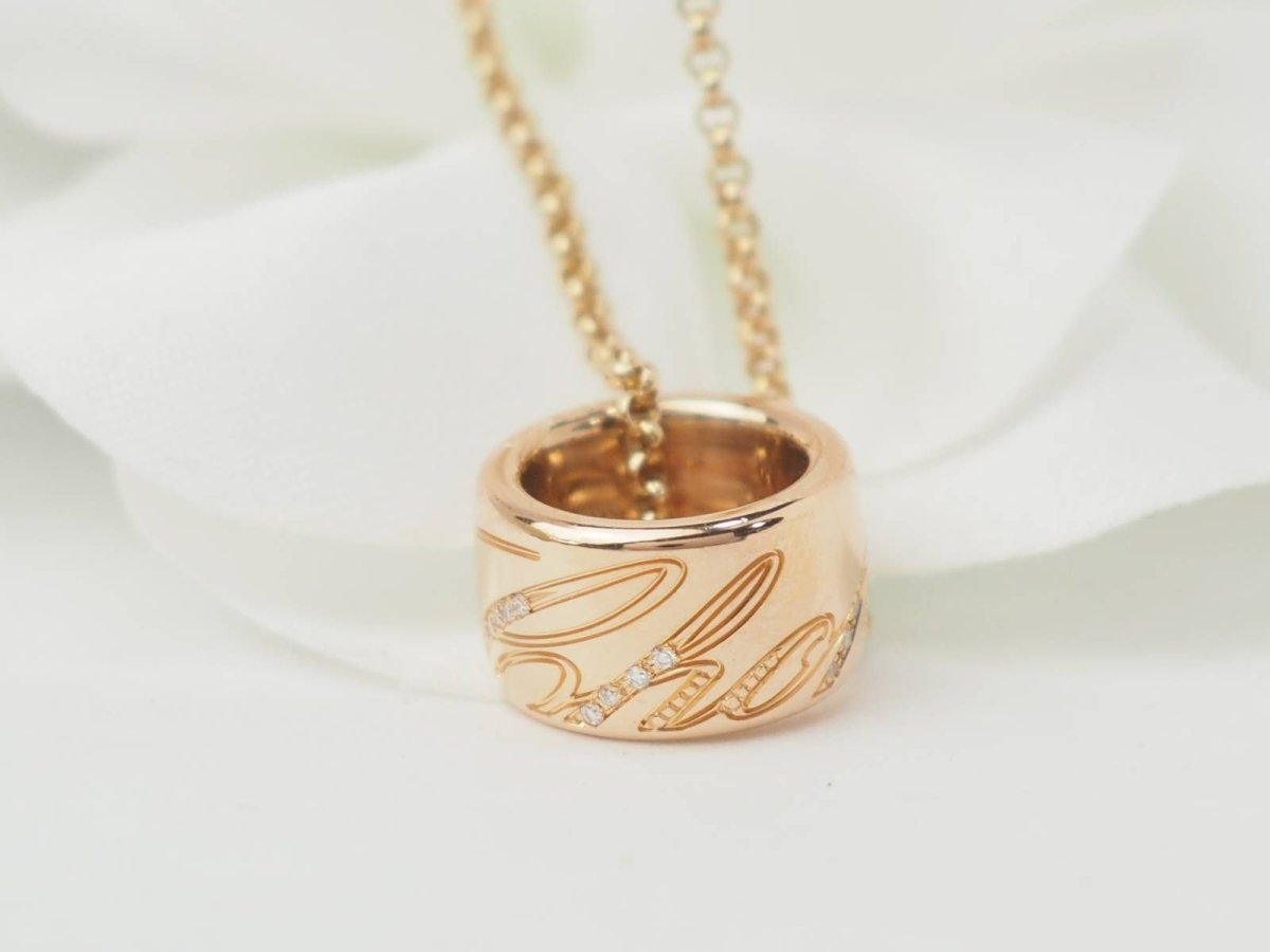 Collier Chopard en or rose et diamants - Castafiore