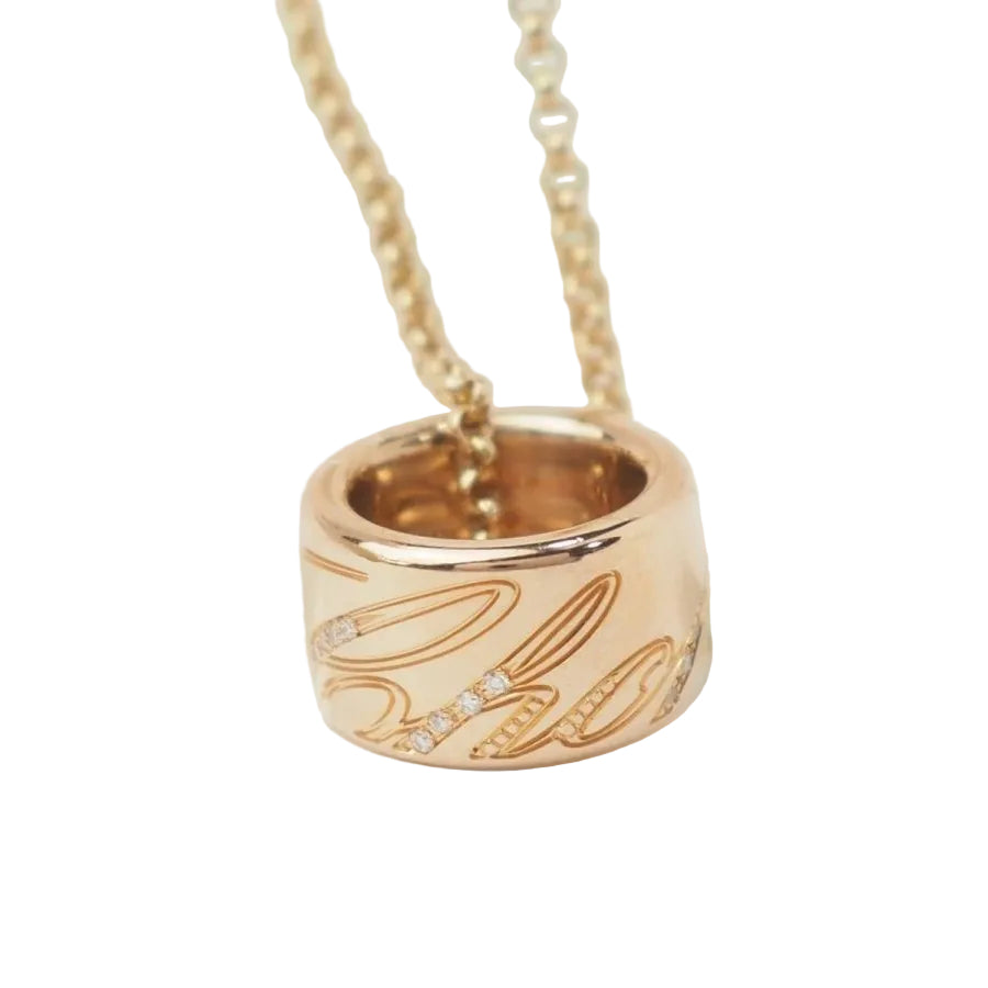 Collier Chopard en or rose et diamants - Castafiore