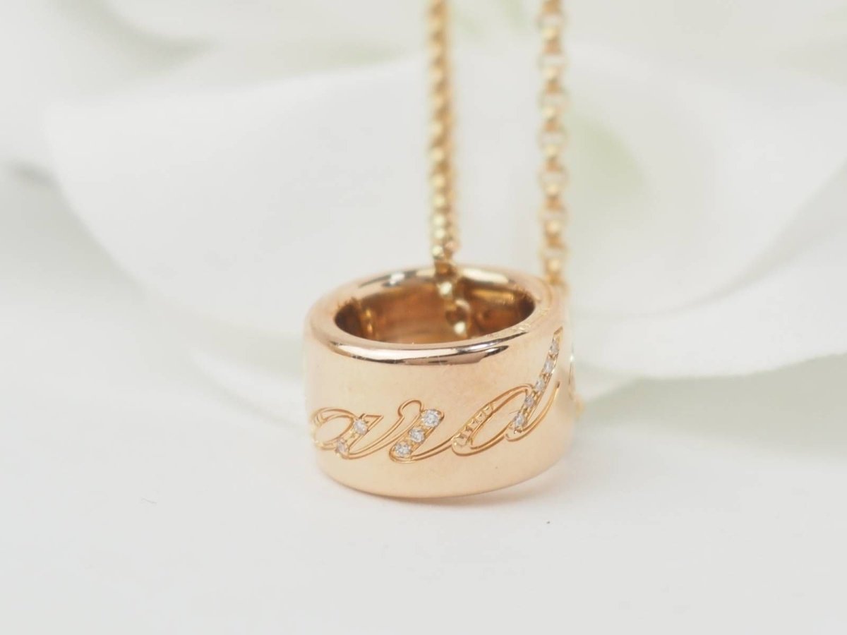 Collier Chopard en or rose et diamants - Castafiore