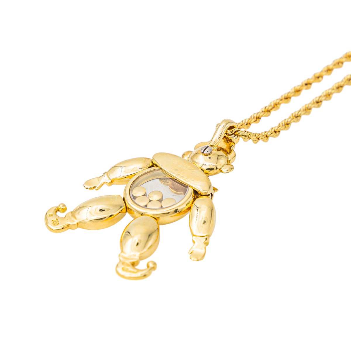 Collier CHOPARD "Happy Clown" en or jaune et diamant - Castafiore