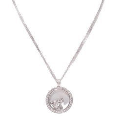 Collier Chopard "happy Diamonds" en or blanc et diamants - Castafiore