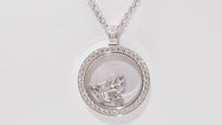 Collier Chopard "happy Diamonds" en or blanc et diamants - Castafiore