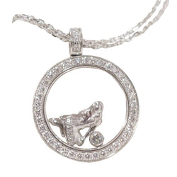 Collier Chopard "happy Diamonds" en or blanc et diamants - Castafiore
