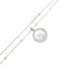 Collier CHOPARD "Happy Diamonds" en or blanc et diamants - Castafiore