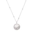 Collier CHOPARD "Happy Diamonds" en or blanc et diamants - Castafiore