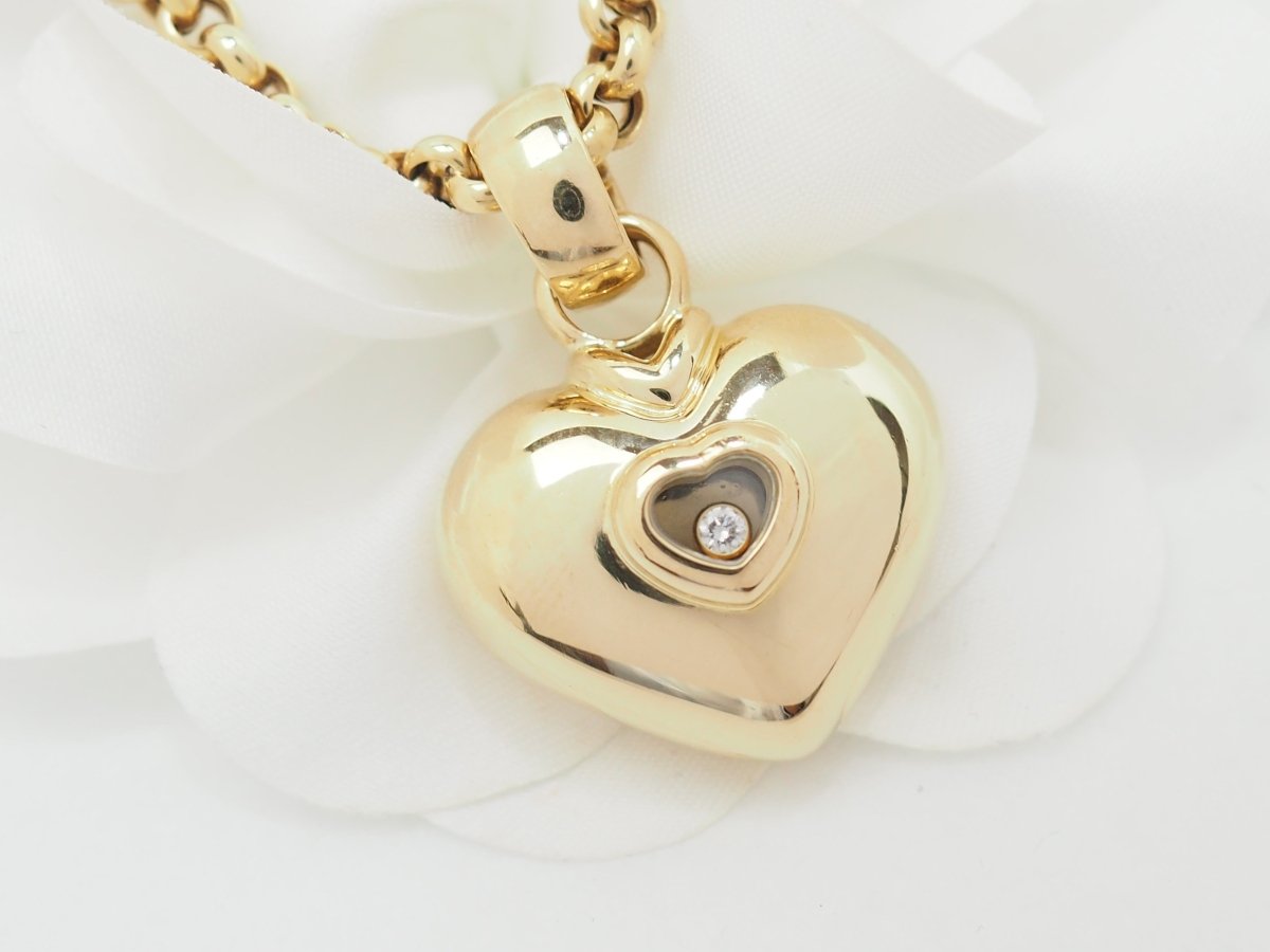 Collier Chopard Happy Diamonds en or jaune et diamant - Castafiore