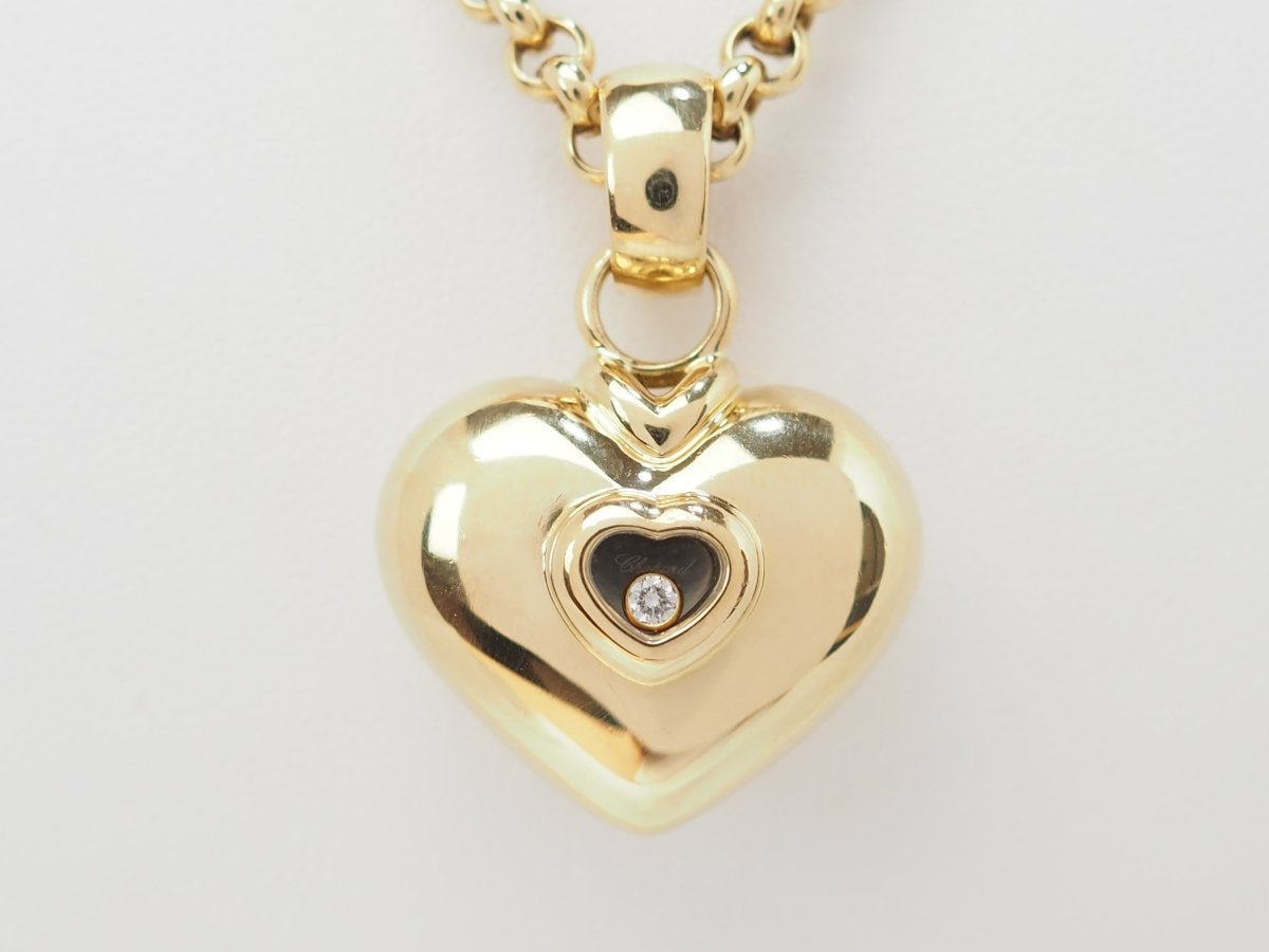 Collier Chopard Happy Diamonds en or jaune et diamant - Castafiore