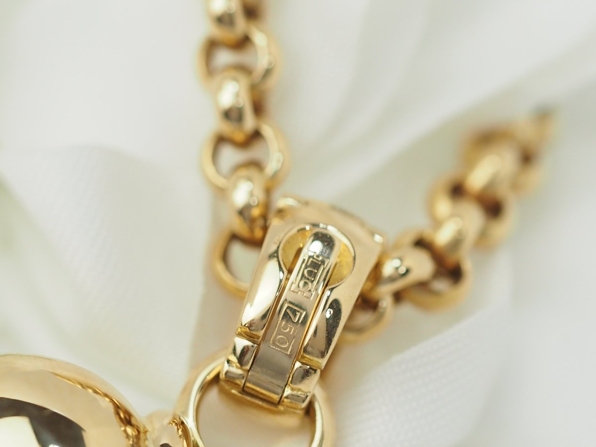 Collier Chopard Happy Diamonds en or jaune et diamant - Castafiore