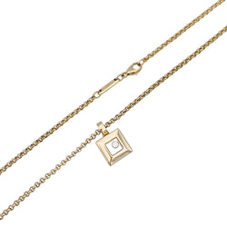 Collier Chopard, "Happy Square Diamond", or jaune, diamant. - Castafiore