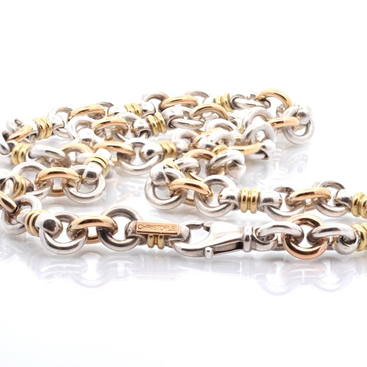 Collier CHRISTOFLE en or jaune et argent - Castafiore