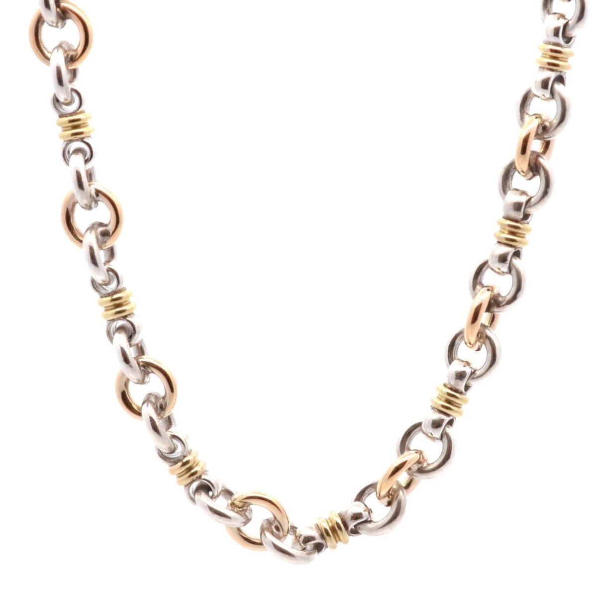 Collier CHRISTOFLE en or jaune et argent - Castafiore