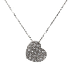 Collier Coeur Or blanc Diamant - Castafiore