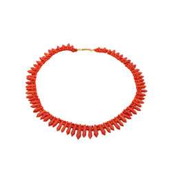 Collier corail Art Deco - Castafiore