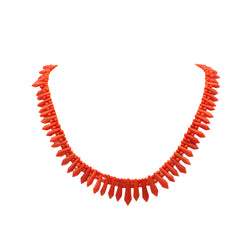 Collier corail Art Deco - Castafiore