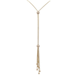 Collier cravate Cartier,“Draperie de Décolleté”, or jaune, diamants - Castafiore