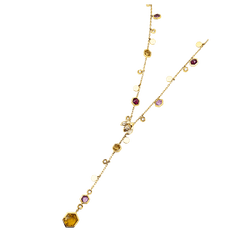 Necklace Piaget, "Magic Garden Limelight", yellow gold, diamonds, colored stones.