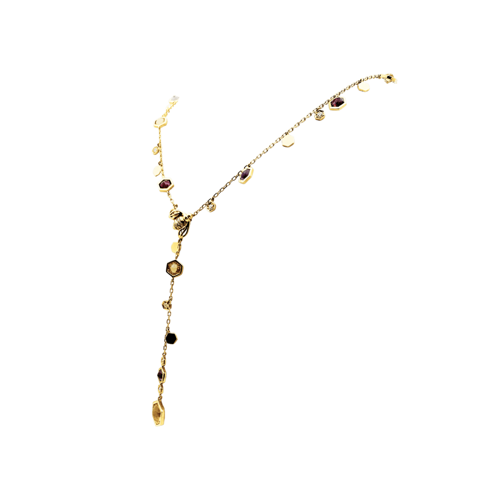 Necklace Piaget, "Magic Garden Limelight", yellow gold, diamonds, colored stones.