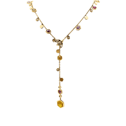Necklace Piaget, "Magic Garden Limelight", yellow gold, diamonds, colored stones.