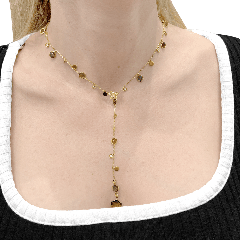 Necklace Piaget, "Magic Garden Limelight", yellow gold, diamonds, colored stones.