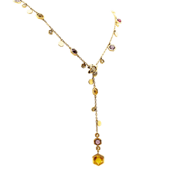 Necklace Piaget, "Magic Garden Limelight", yellow gold, diamonds, colored stones.