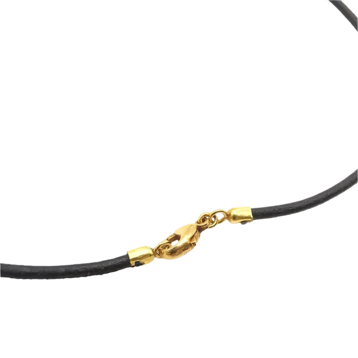 Collier cuir en or & perle - Castafiore