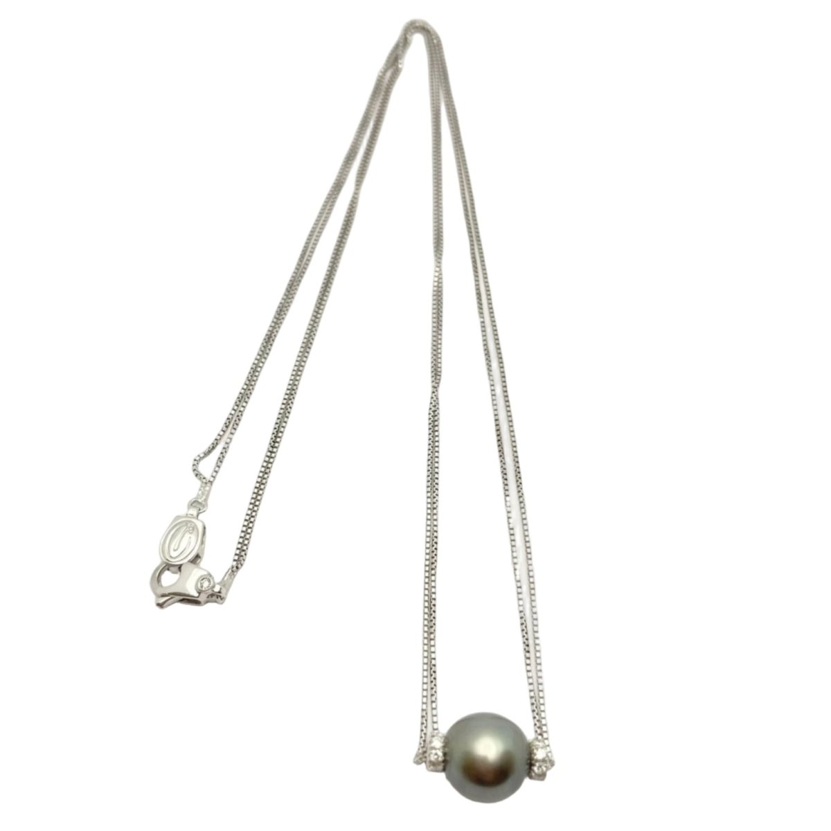 Collier DAMIANI en or blanc, perle et diamants - Castafiore