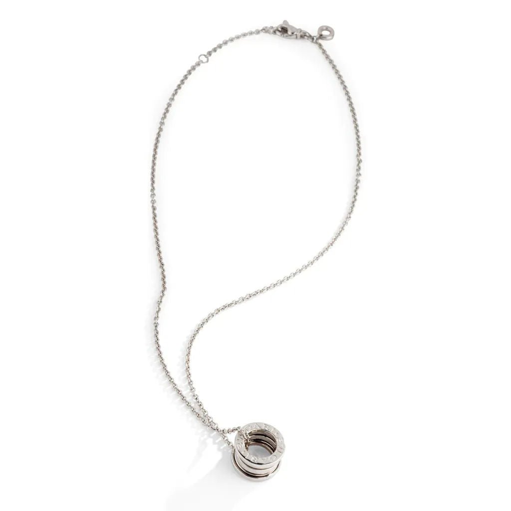 Collier de la maison Bvlgari, collection B.Zero1 en or gris - Castafiore