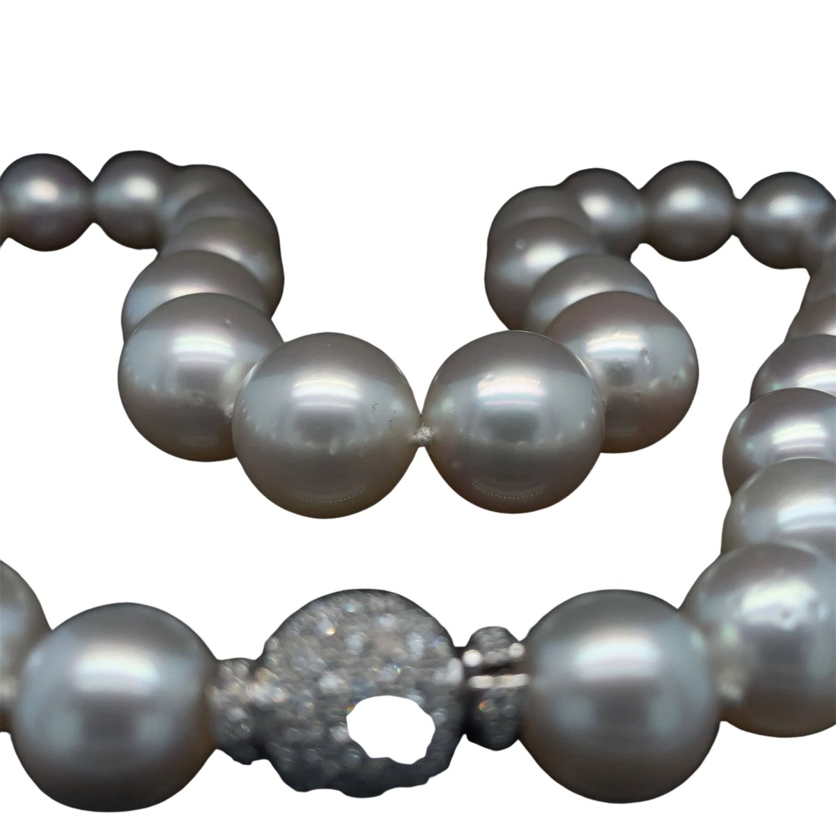 Collier de perles blanches d'Australie - Castafiore