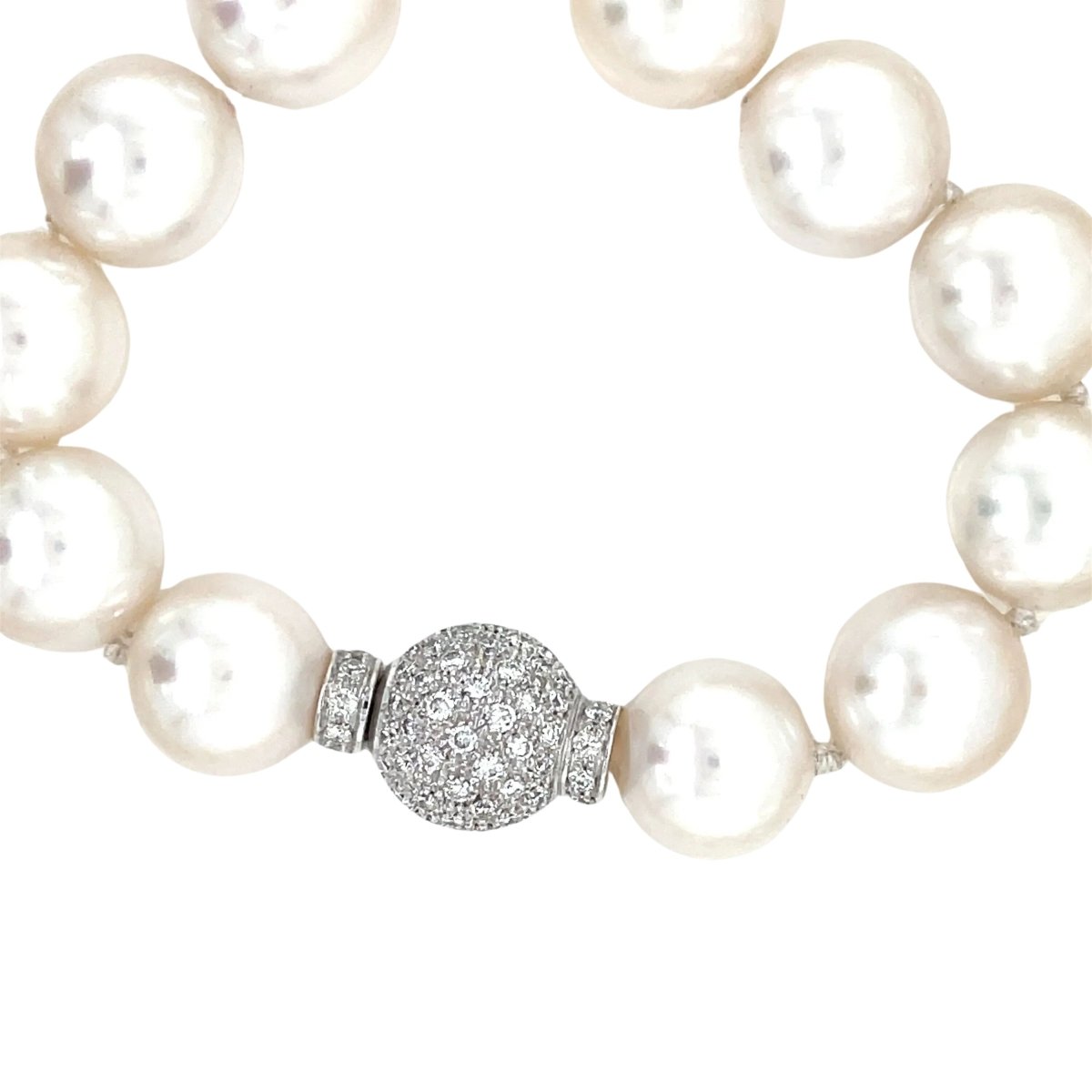 Collier de perles blanches d'Australie - Castafiore