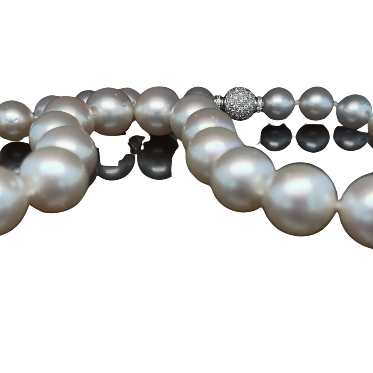 Collier de perles blanches d'Australie - Castafiore