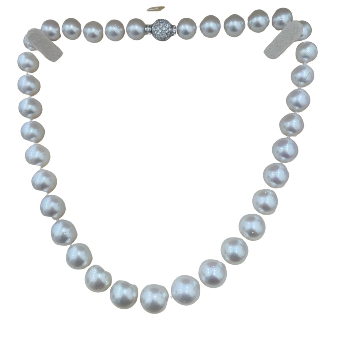 Collier de perles blanches d'Australie - Castafiore