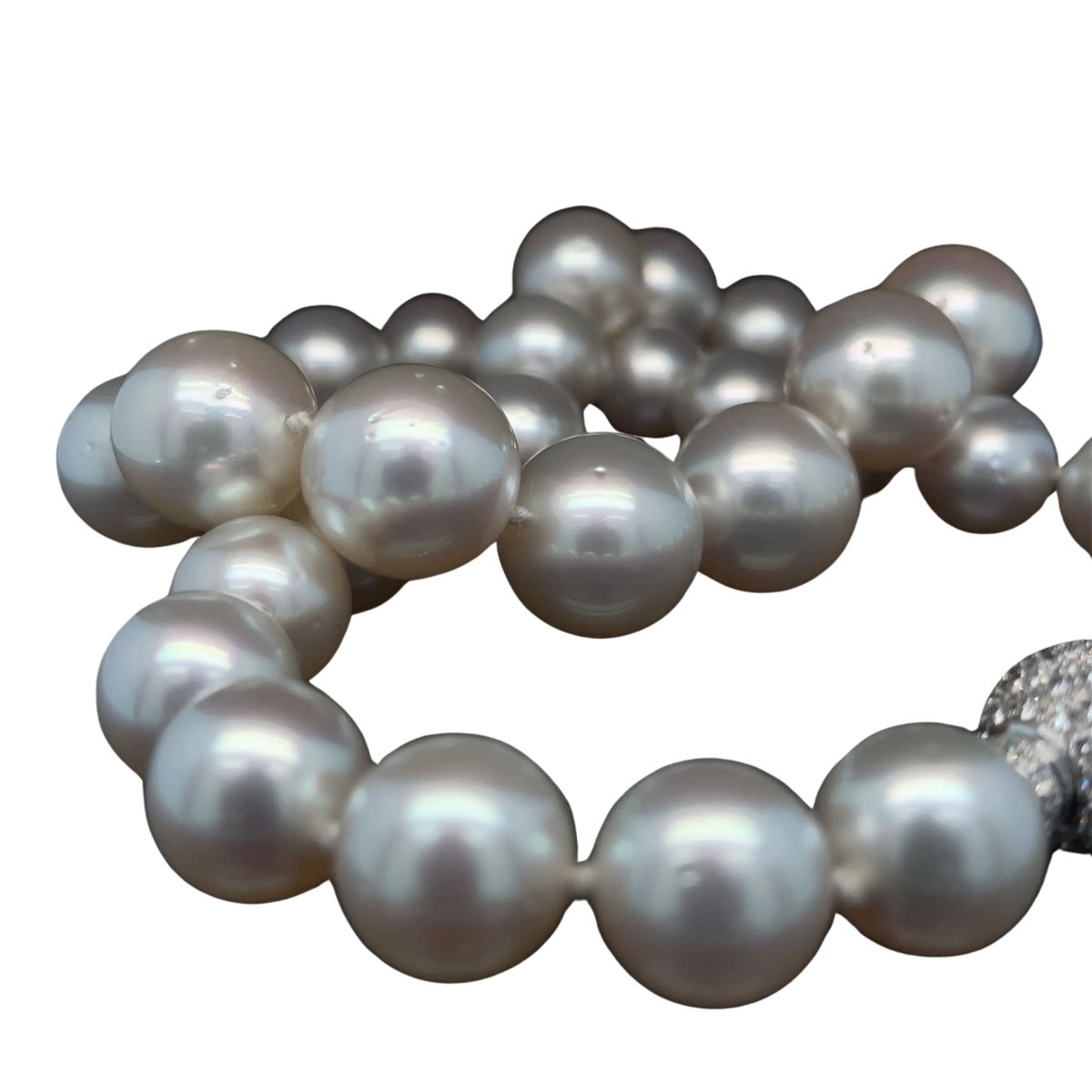 Collier de perles blanches d'Australie - Castafiore