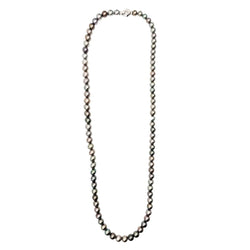 Collier de Perles en perles de Tahiti, or blanc et diamants - Castafiore